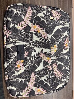 Lexbreezy Floral Black & Pink Laptop Sleeve